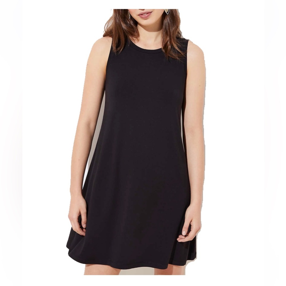 VGUC Loft sleeveless swing dress popular style! Small medium large S M L black